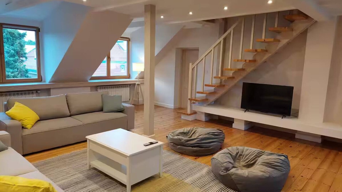 Sielce Condo | Two-level Sielecka Apartment