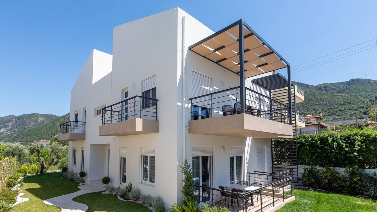 Psathopirgos Apartment | Two Olive Trees - "Olive" Apartment - 2 bedrooms - Sea View