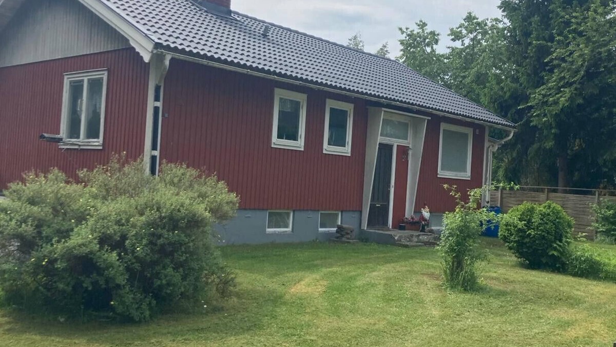 Korsberga House | Typical Swedish style, red wooden house in Småland
