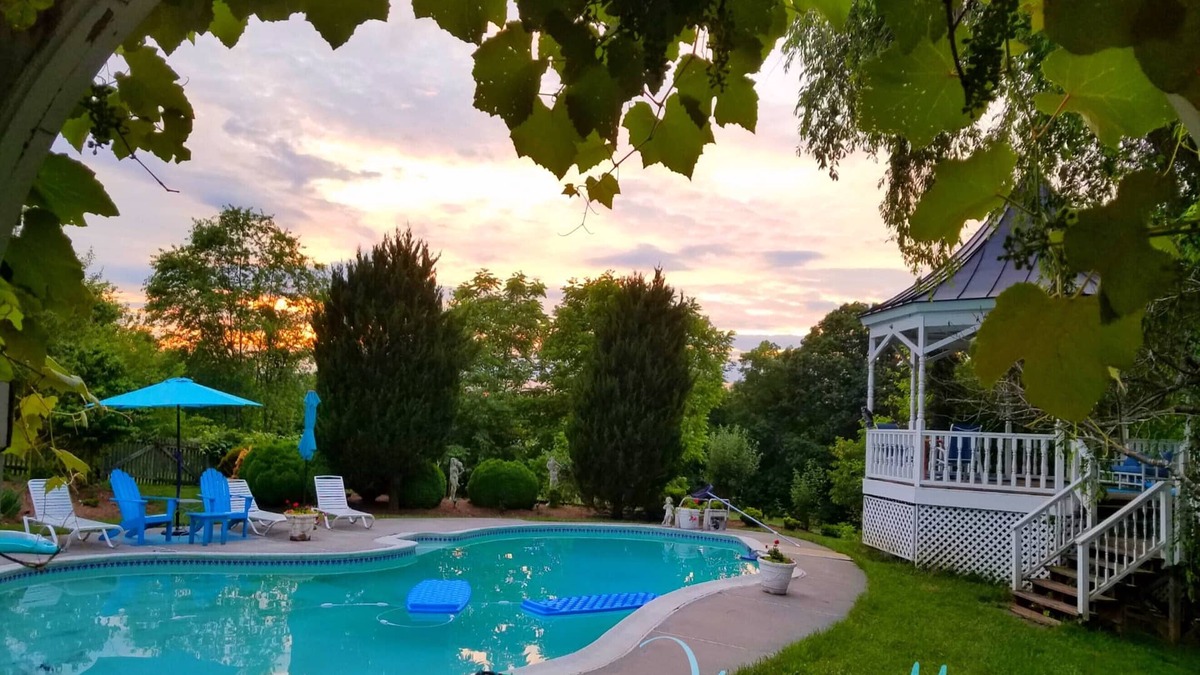 Philomont Bed & Breakfast | Tyrolean Garden Suite w/pool/private entrance n patio n
