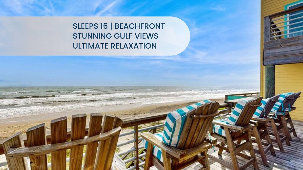 Gilchrist House | Ultimate | Beachfront | Sunset Views | Sleeps 16