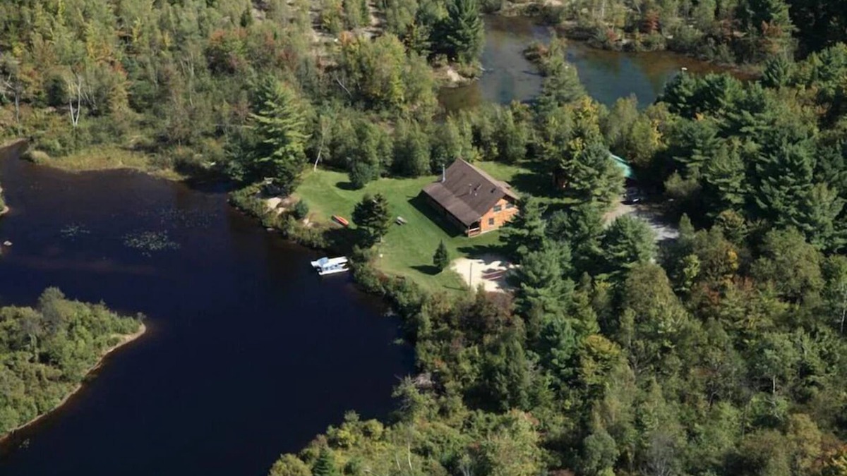 South Colton Cabin | Ultimate Privacy ~ NW Adirondack, Log Cabin, 16 Acres, Includes Pontoon Boat!