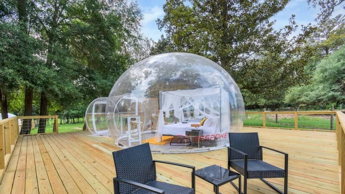 Cleveland RV Rental | Unique Bubble + Gorgeous Pool on a Ranchette