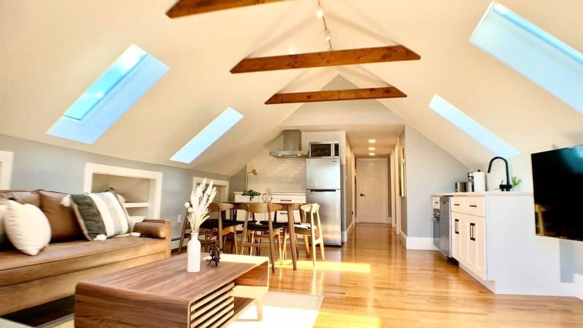 Arlington House | Unique Cathedral Ceiling Condo W/D, Parking