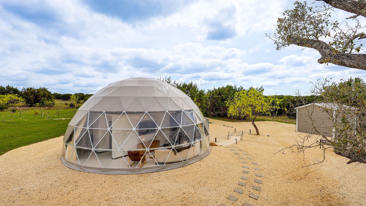 Lampasas House | Unique Hill Country Glamping Dome w/ Fire Pit