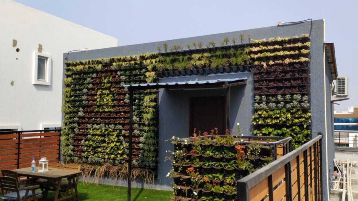 Gachibowli Apartment | Unique Penthouse with vertical garden in heart of Gachibowli