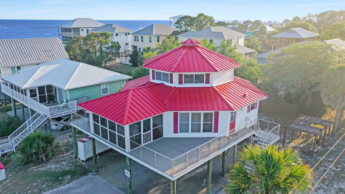 Indian Pass House | Unique & spacious w/Gulf views throughout, easy walk to beach ~ DeLight House