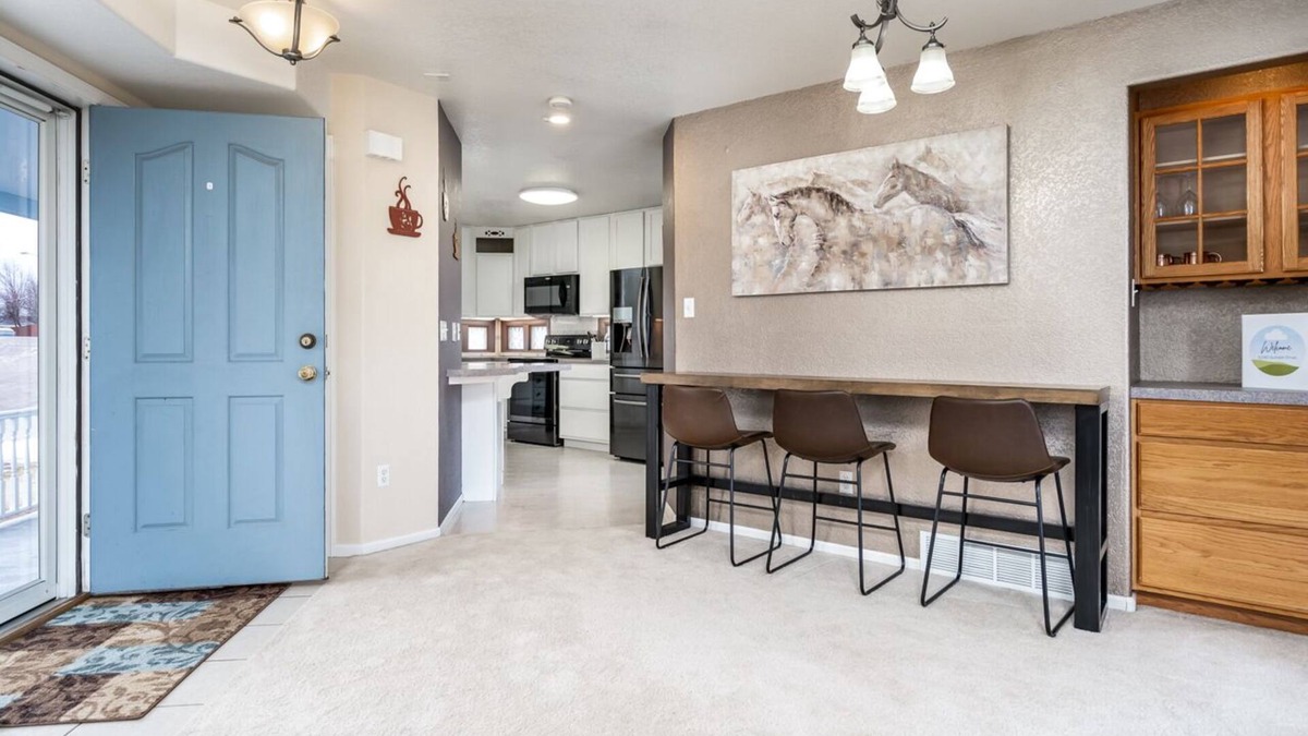 Cheyenne House | Unique triangle shaped home with 2 master suites on separate floors.
