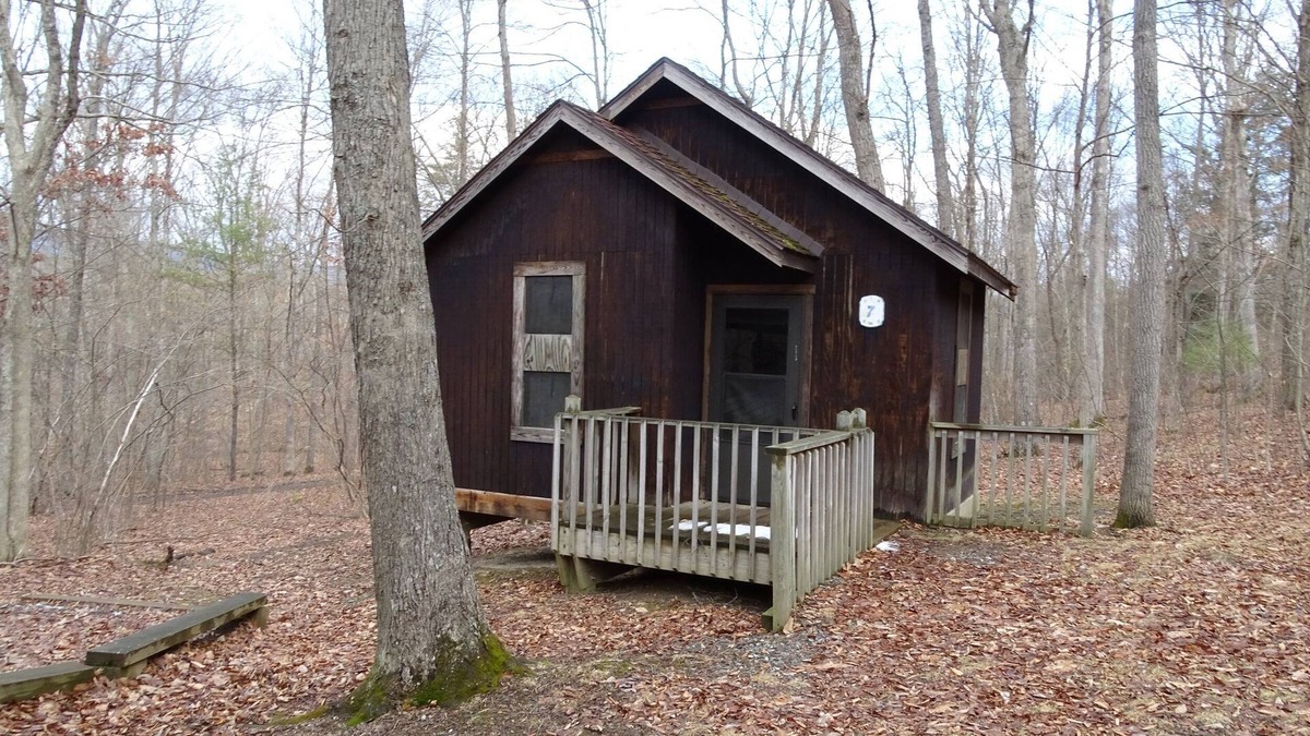 Petersburg Cabin | Unit II at Camp Golden Pond - Quaint, Rustic Cabins half hour from Penn State