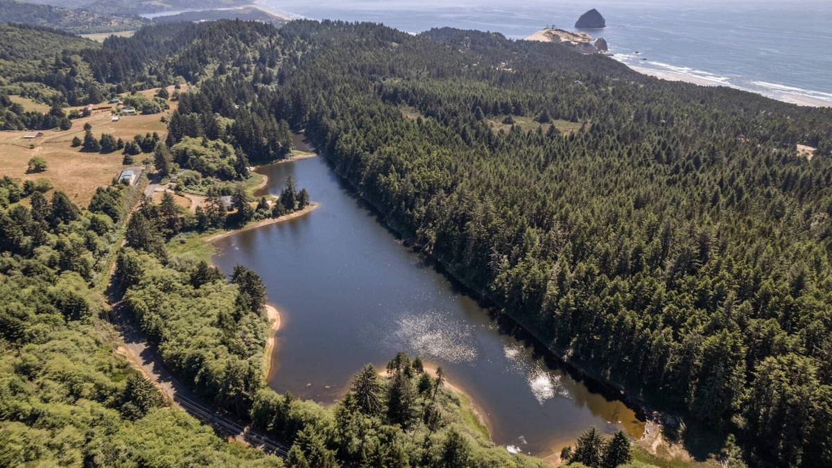 Cloverdale House | Unmatched Multi-Home Estate on Private Lake w/Sandy Beaches, Hot Tubs, Fire-Pit, 1 Mile to Beach