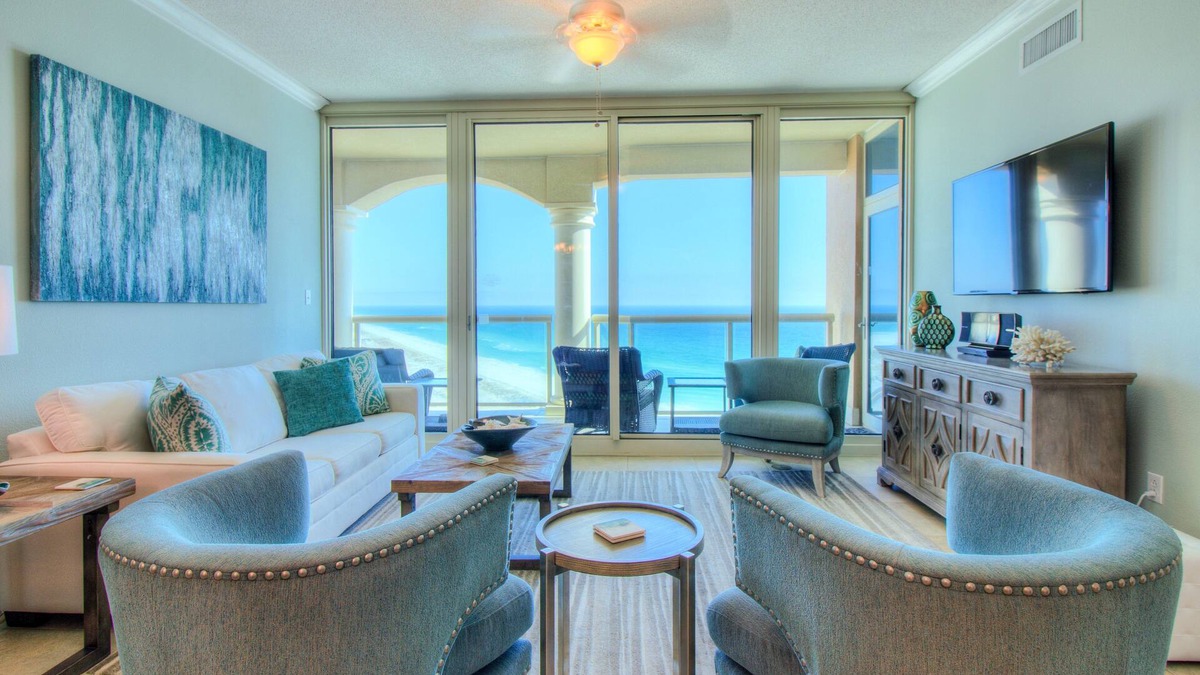 Pensacola Beach Condo | Unobstructed Gulf Front Views from the 18th Floor! Coastal Chic Furnishings!