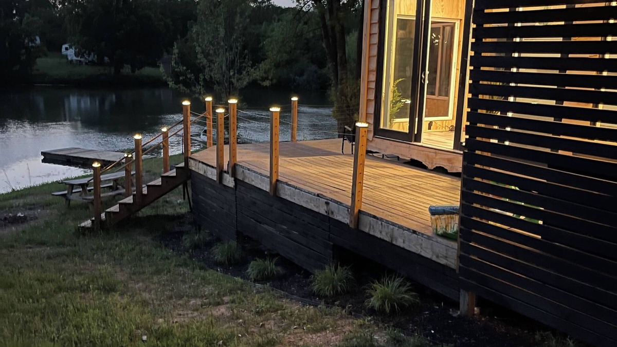 Odessa Cabin | Unplug and unwind in this charming loft cabin nestled on the water’s edge.