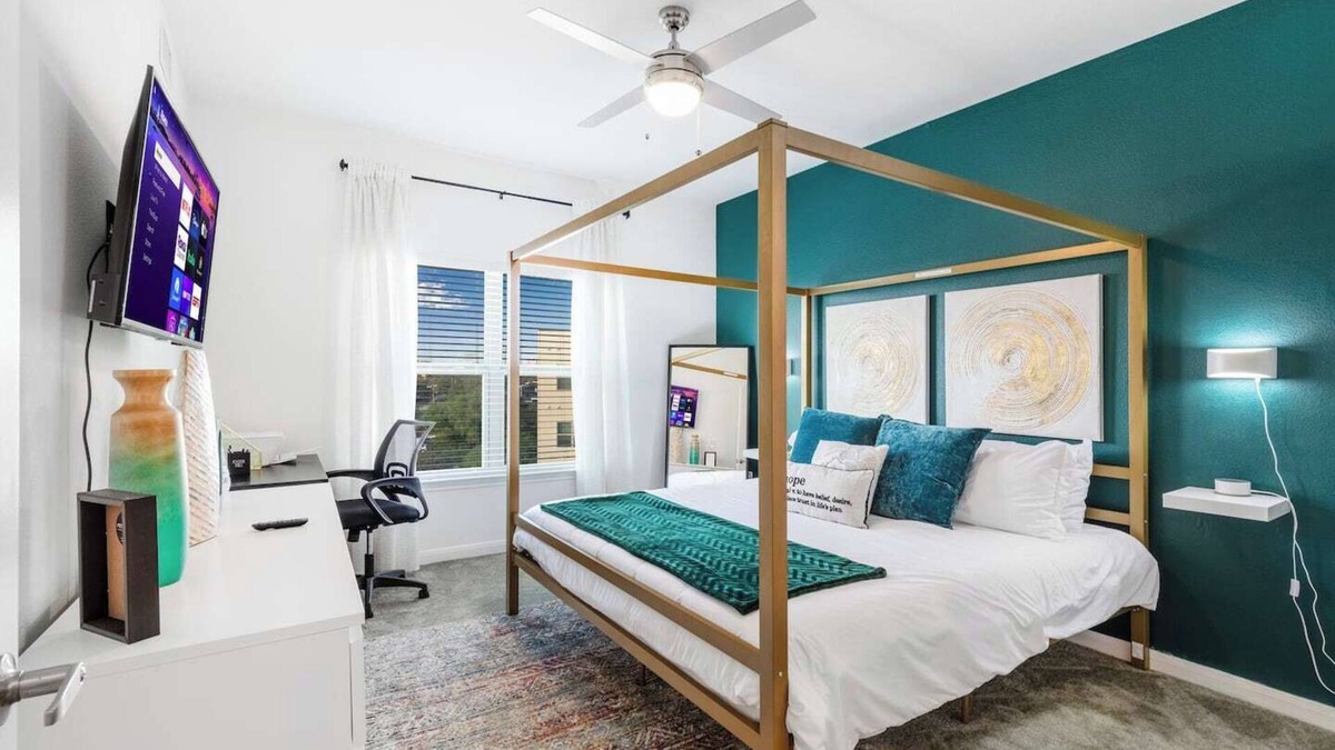Dreamhill Estates Apartment | Unwind at Zenful Affirmations—a serene, stylish 2BR/2BA near SW Medical Center, Lackland AFB, and Riverwalk. Designed for comfort, work, and connection, it's perfect for military, medical & business pros, families & displaced guests. Welcome home!