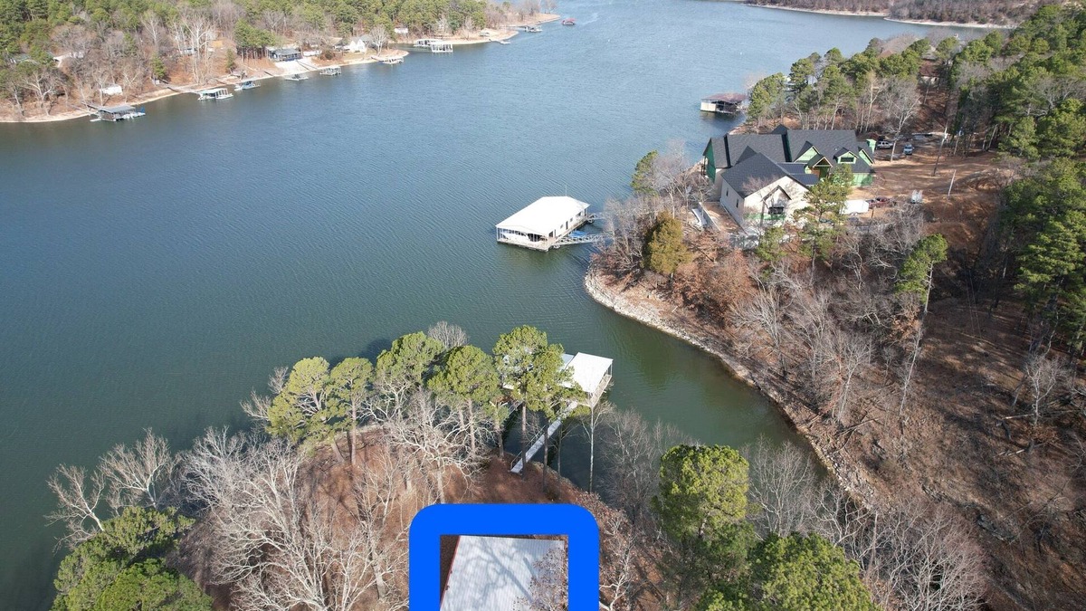 Jay House | Updated 3 bedroom lakefront home offers privacy and comfort w dock on Grand Lake