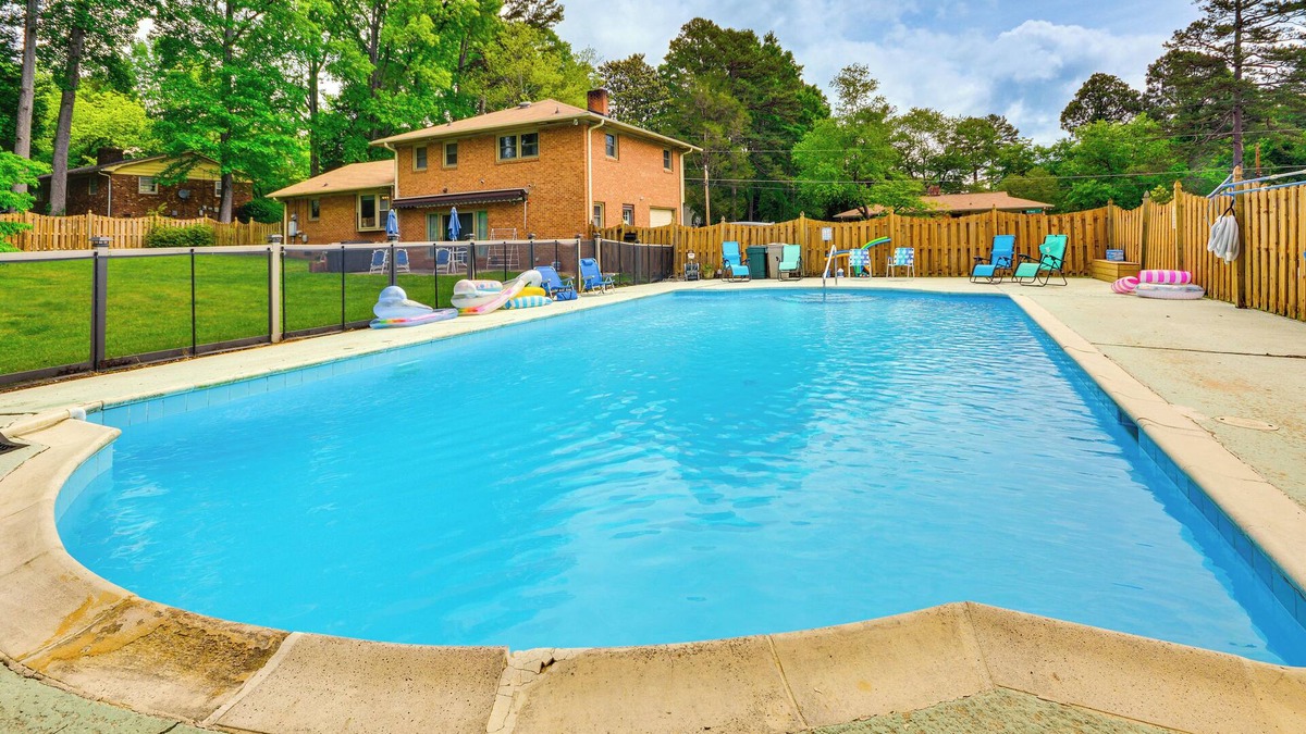 High Point House | Updated High Point Retreat w/Pool & Backyard
