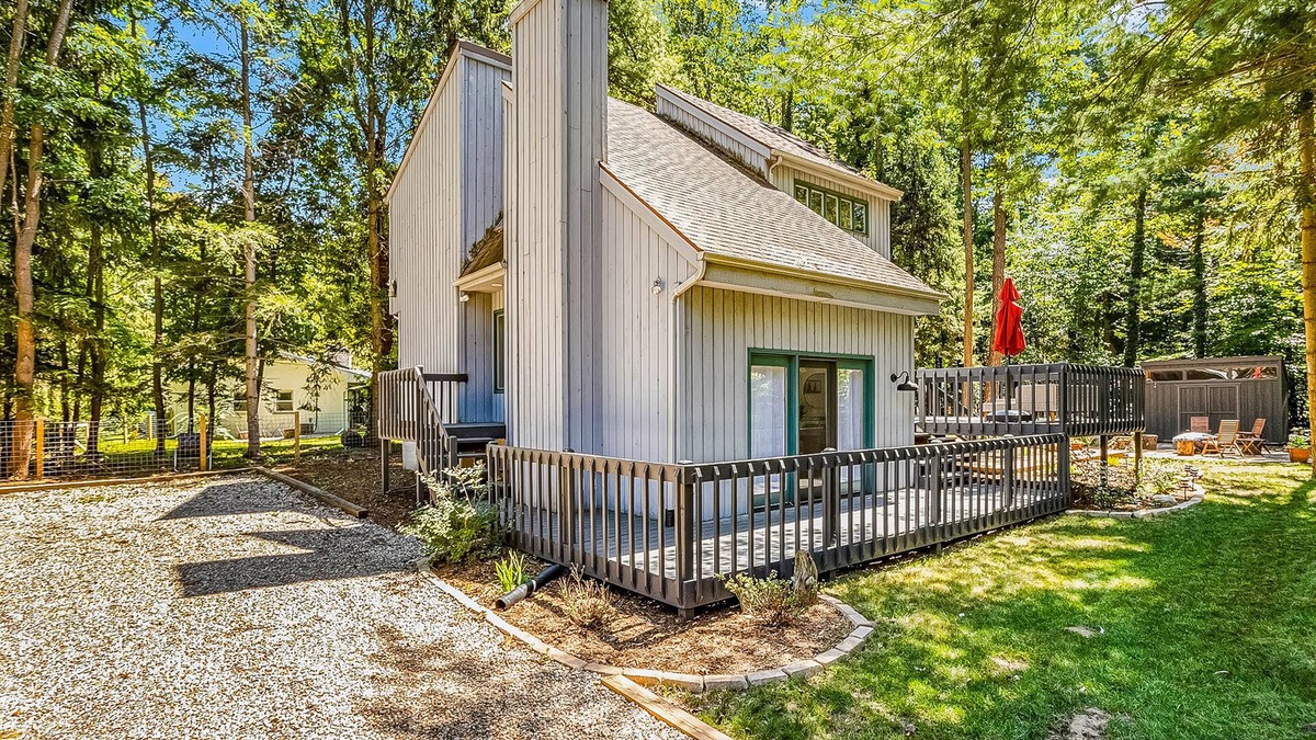 Shorewood-Tower Hills-Harbert House | Updated home with private hot tub, firepit & outdoor space - near Warren Dunes