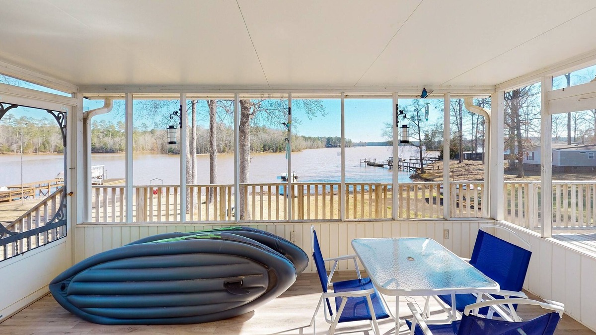 Prosperity House | Updated lakefront home with private dock, 2 kayaks, grill, lake views & access