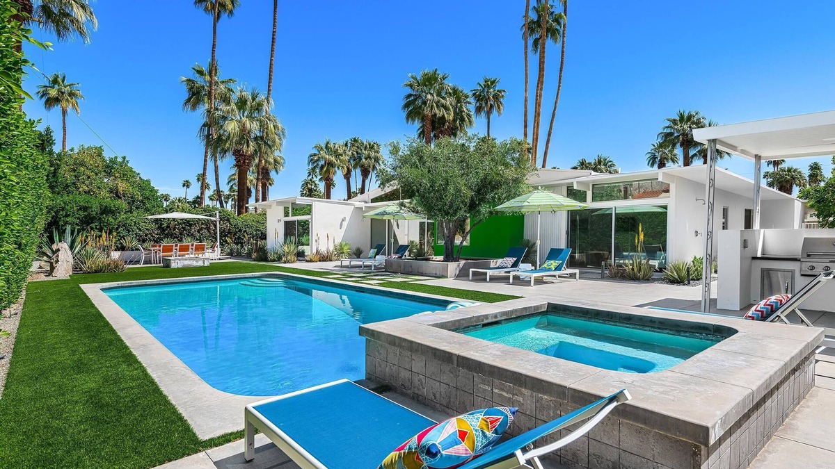 Deep Well Ranch House | Updated Mid-Century with Pool/Spa, Firepit, Outdoor Shower and Mountain Views