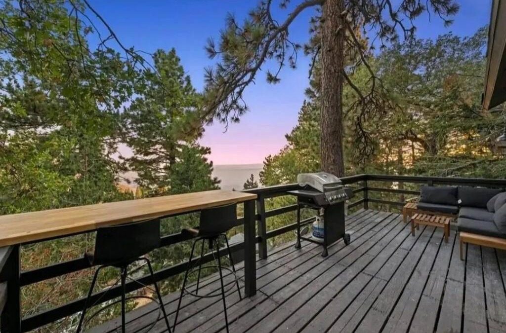 Running Springs House | Updated Mountain Cabin Retreat with 180 views off Deck and Balcony