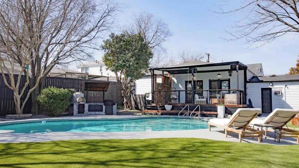 Little Forest Hills House | Upscale 3BR w/ Yard Games + Heated Pool + Hot Tub