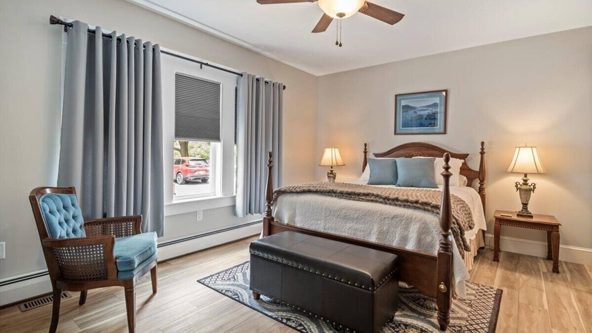 Glens Falls Condo | Upscale Downtown Glens Falls Suite — Walk to Museums, Shops & Dining