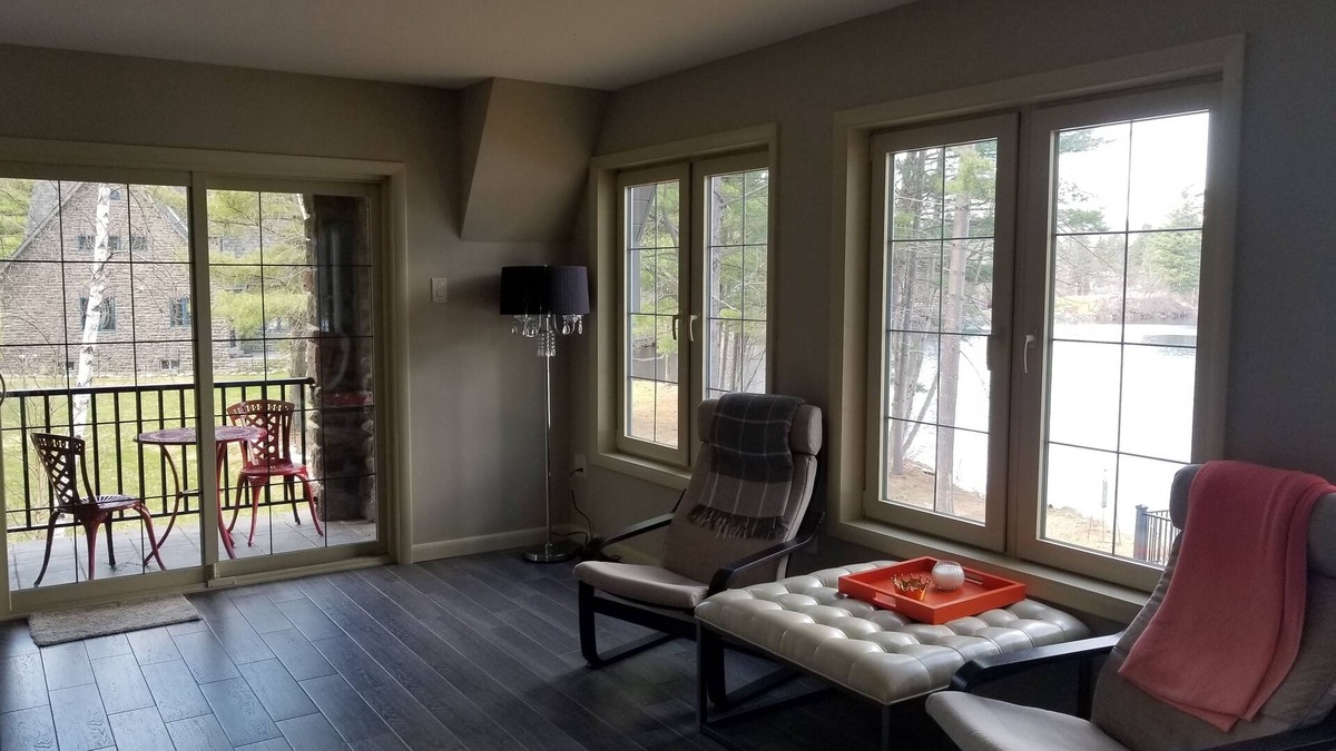 Wells Apartment | Upscale lake front second floor unit in Wells, NY with stunning views and WiFi