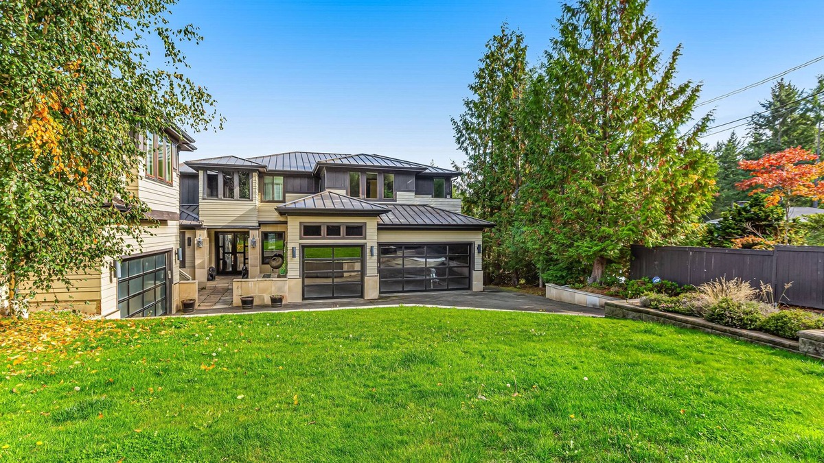 Fox Island House | Upscale waterfront estate with private dock, fireplace, & gourmet kitchen