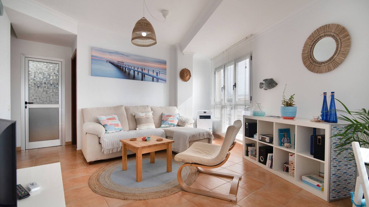 Sardina Apartment | Vacation Apartment 'Ap Jarea Playa Sardina' with Shared Pool, Balcony and Wi-Fi