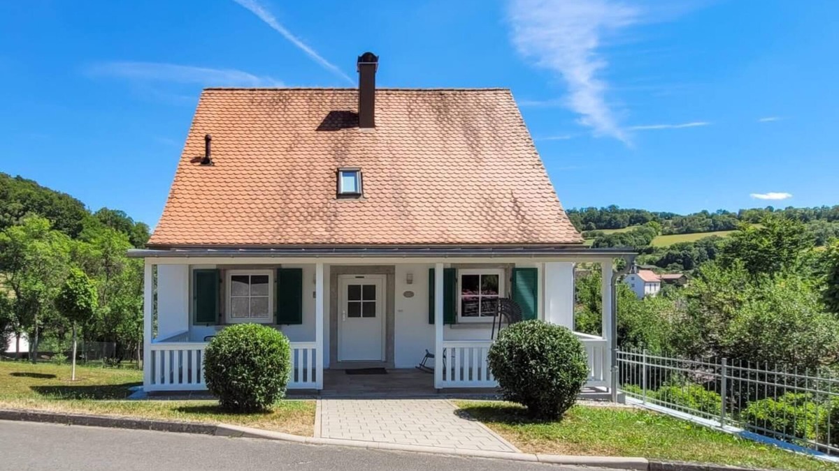Mulfingen House | Vacation home with fantastic veranda, garden, fireplace, infrared cabin