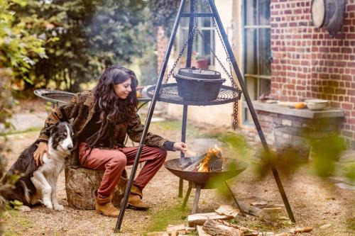 Dranouter House | Vakantiewoning op Natuurterrein t Heuvelhof met optioneel hottub en sauna