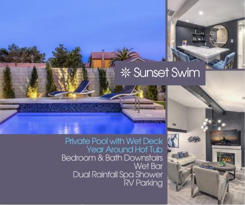 Green Valley North House | Vegas Pool w Wetdeck, Jacuzzi, Wetbar, BBQ, 15 min to Strip