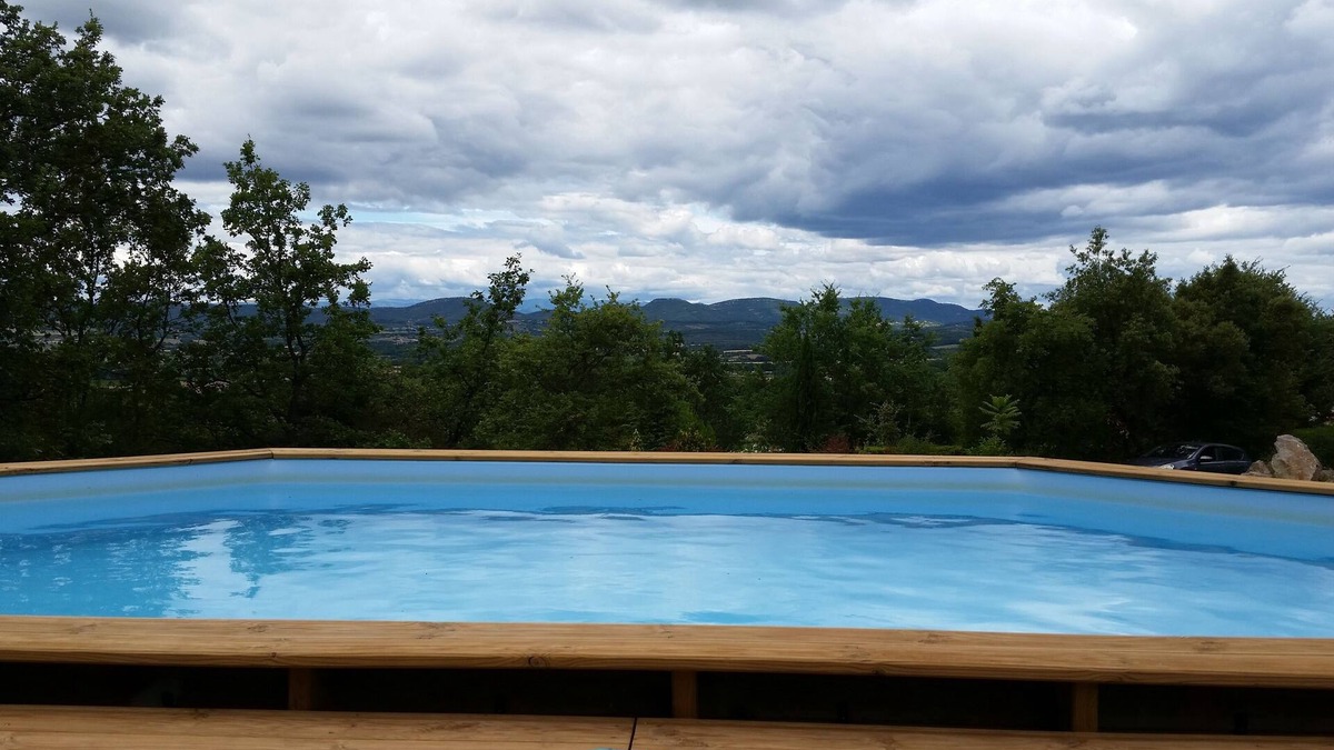 Saint-Privat-de-Champclos House | Very nice Mazet with pool and panoramic views of the Cevennes
