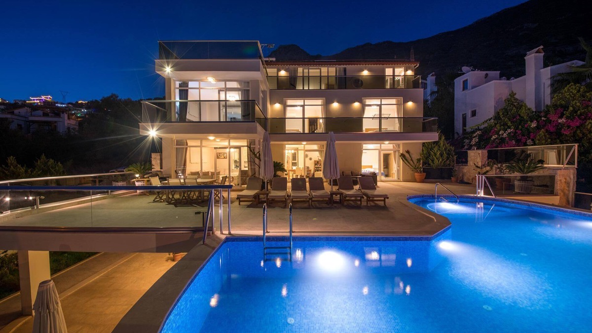 Kalkan Villa | VİLLA NO COMPARE 6 BEDROOM AND 2 LIVING ROOM WITH 2 BIG SWIMING POOL IN KALAN