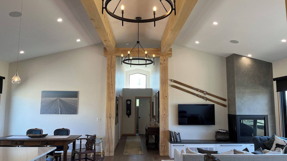 Victor House | Victor Get Away, Timber frame house on 4.2 acres between Victor & Driggs