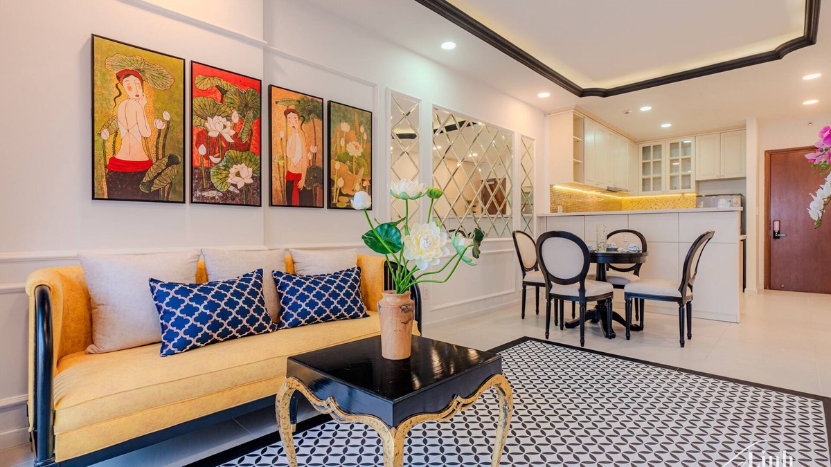 District 4 Apartment | Vietnamese Indochine Apartment 2BRs - 5 minutes drive to the heart of Saigon