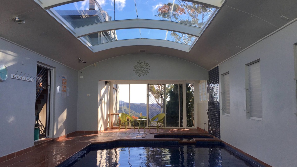 Wentworth Falls House | View 21 - Amazing view with indoor heated swimming pool and spa