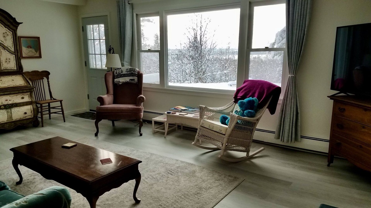 Harbor Springs House | View of the bay with Ski resorts only 2 miles away
