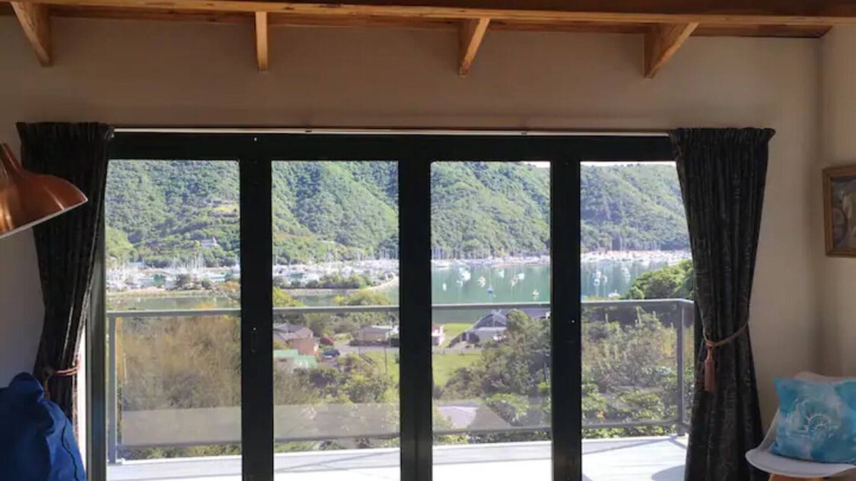 Waikawa Bay House | Views over Waikawa Marina & situated next to native bush