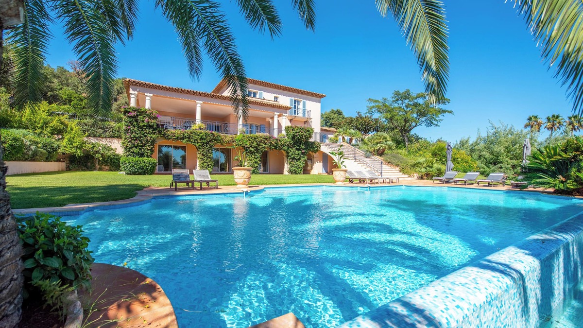 Grimaud Villa | Villa 16pax w/sea view on St Tropez, AC, pool, close Golf & Tennis Padel club