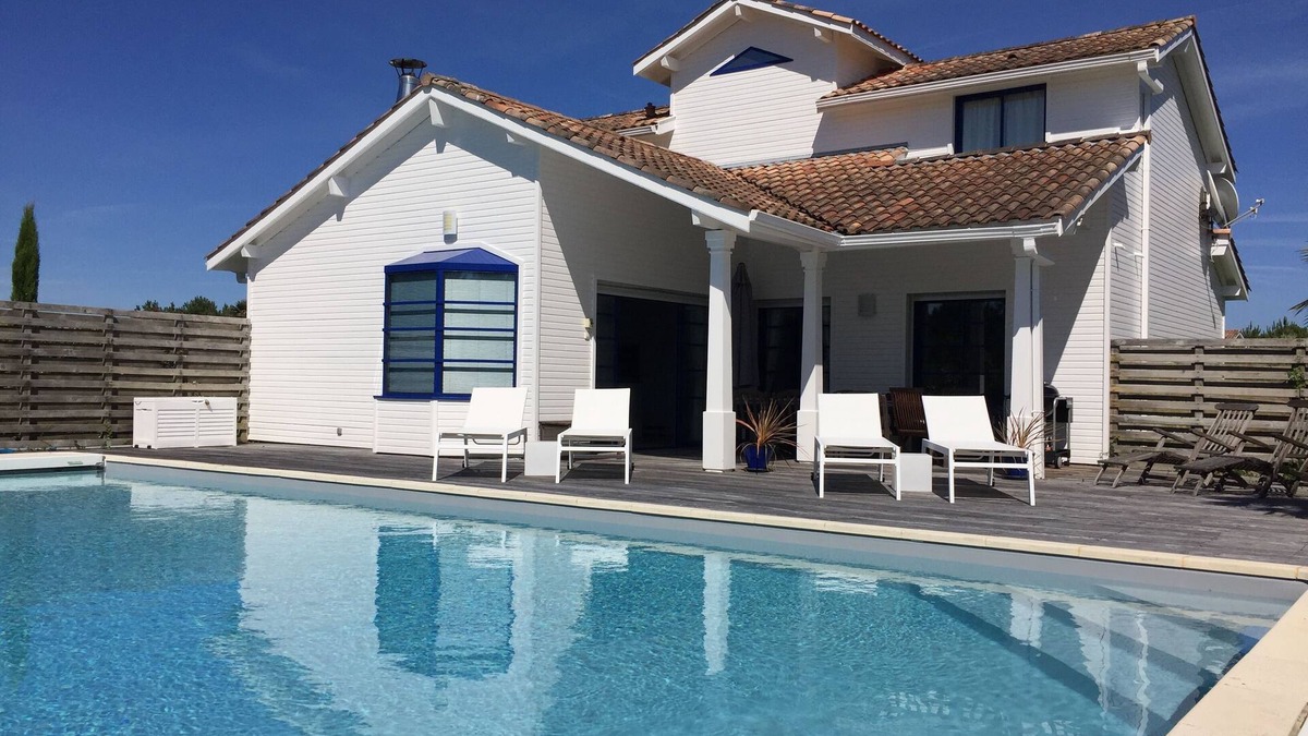 Moliets-et-Maa Villa | Villa 4*, 4 bedrooms, large heated pool, between golf and beach