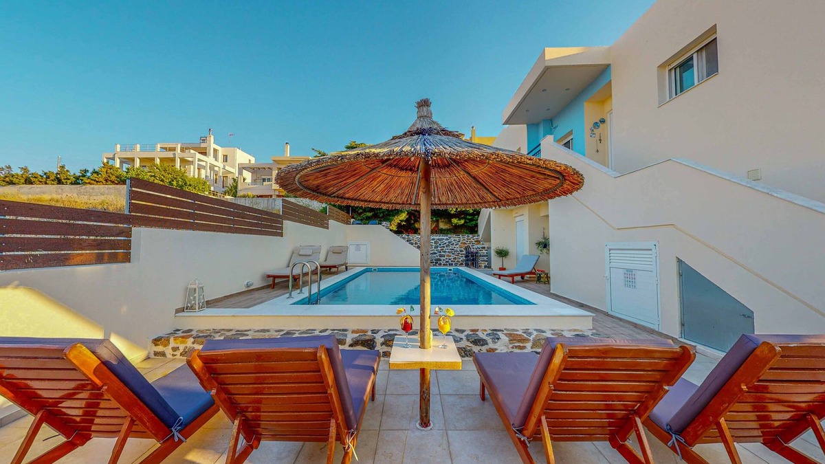 Vathianos Kampos Condo | Villa "A casa d' Irene" - Seaview Villa with private pool