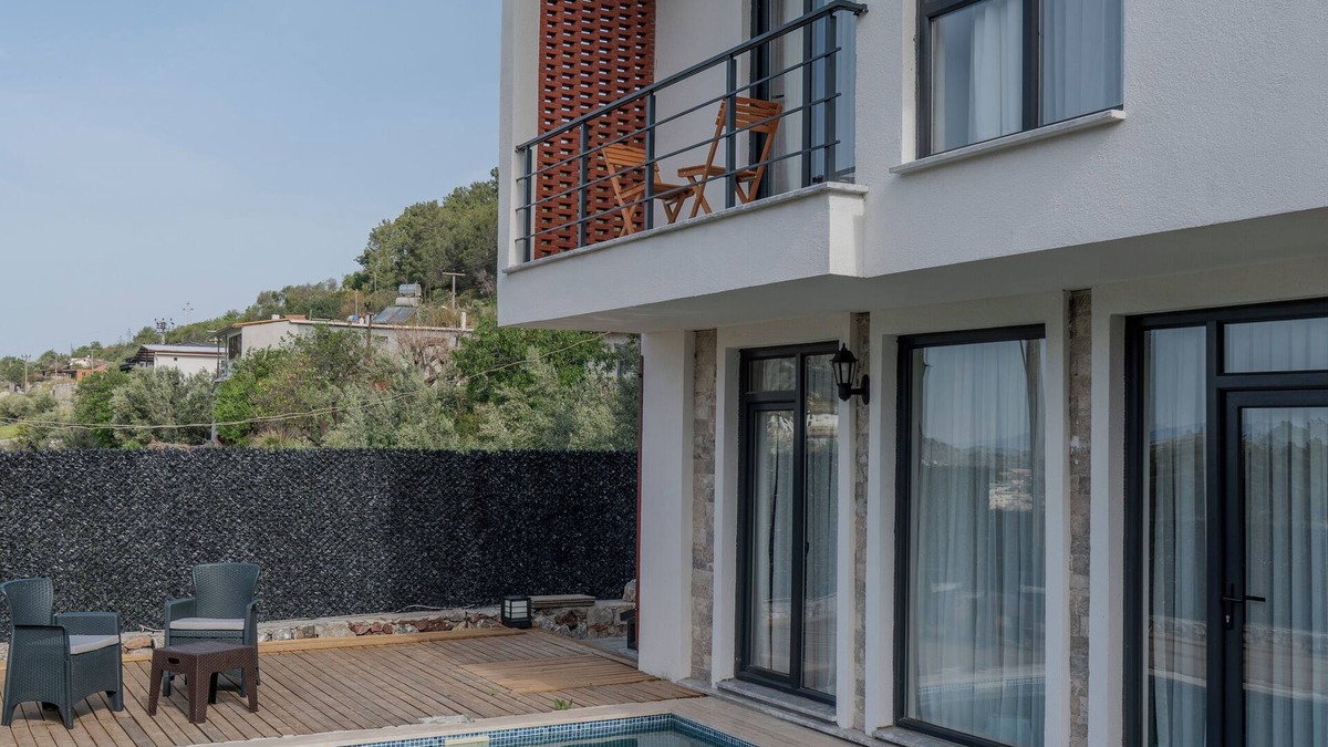 Sogut Villa | Villa ADAnmarmaris lüks özel havuzlu villa, 6 kişilik konaklama, doğanın içind