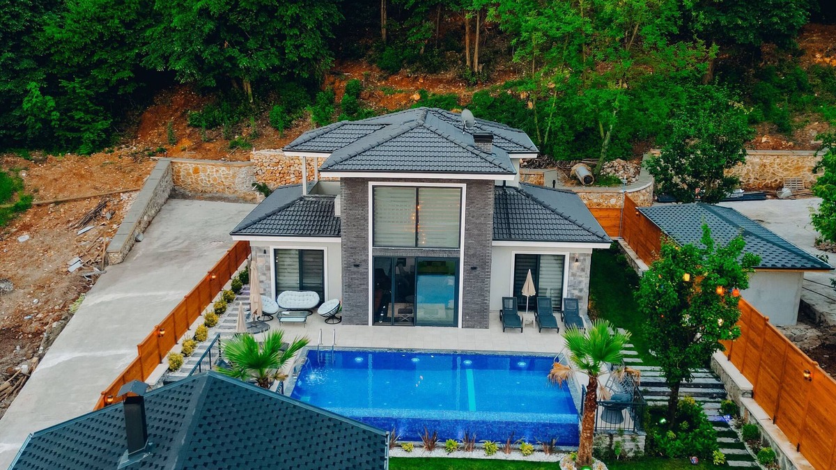 Kas Villa | Villa Anıl,Kalkan merkeze yakın noktalarından Kördere mevkisinde 2024 yapımı