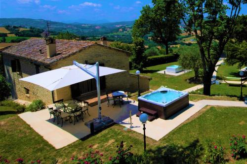 SantʼIppolito Villa | Villa Anna heated pool two outdoor jacuzzi and sauna