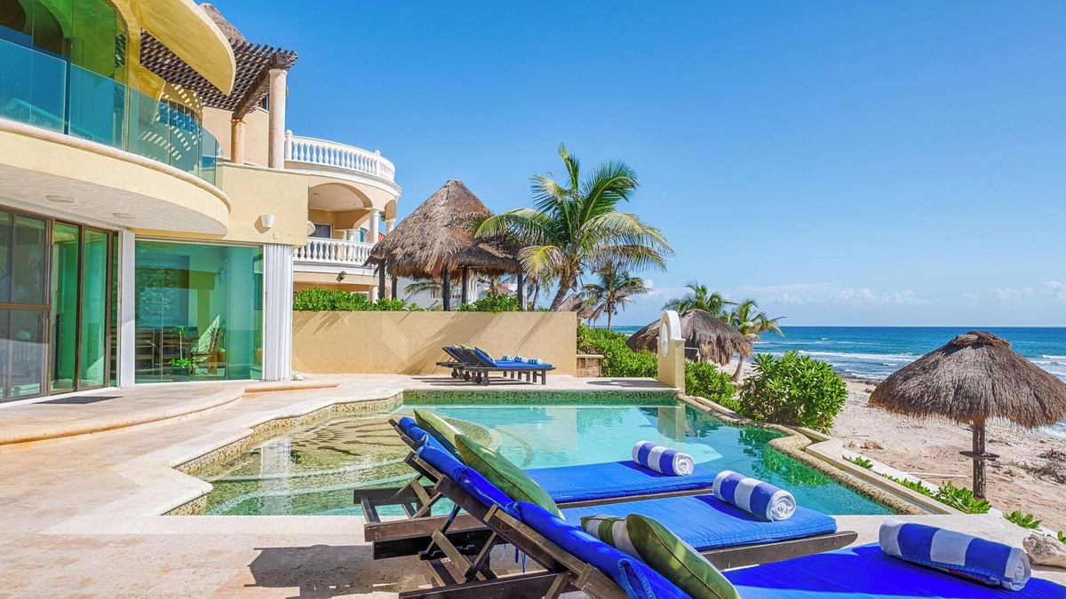 Soliman Bay Villa | Villa Arghy: Private Beachfront House in Tulum, Mexico with Infinity Pool