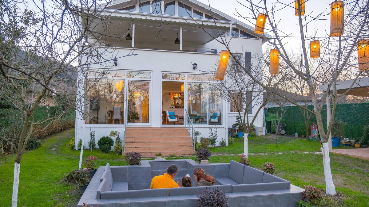 Yanik Villa | Villa ATLAS Isıtmalı Havuzlu, Korunaklı. Ateş Çukuru, Şömineli Müstakil Villa