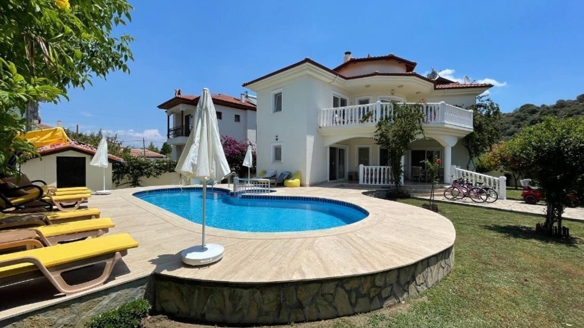Dalyan City Center Villa | Villa Babylon 4 Bedroom Stunning Villa with King Tombs View in Maras Area