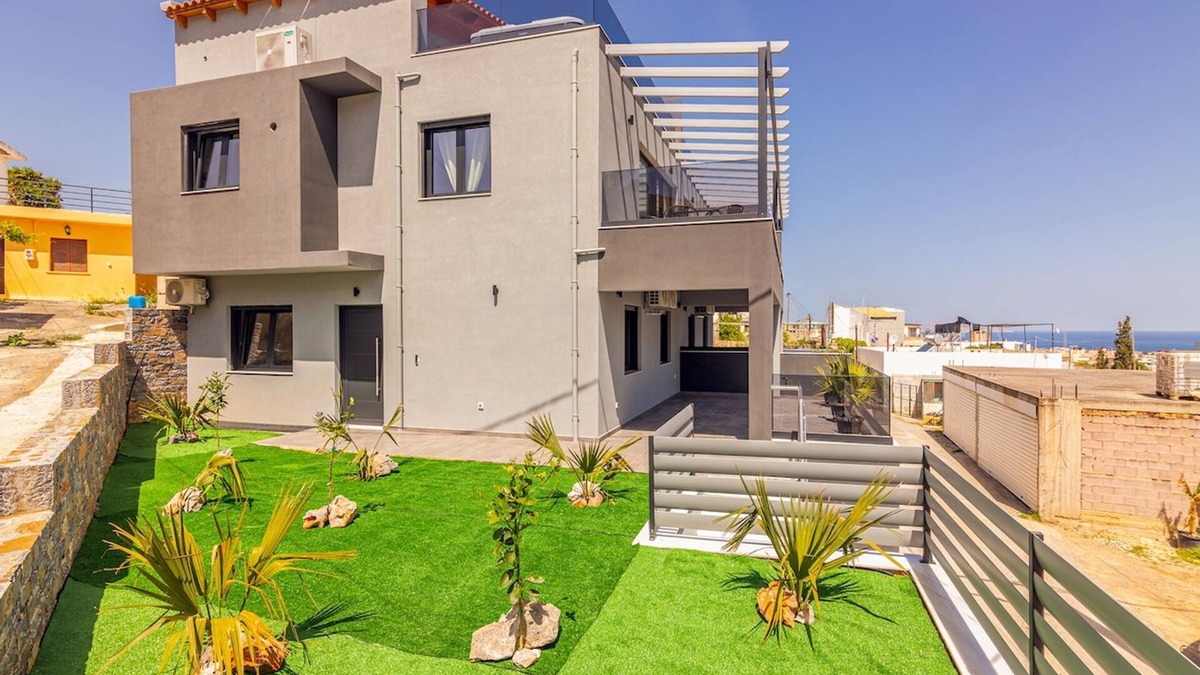 Gouvai Apartment | Villa Bianca with Jacuzzi