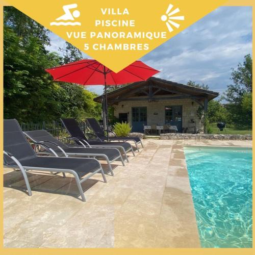 Pons House | Villa CARAMEL - Piscine - VUE