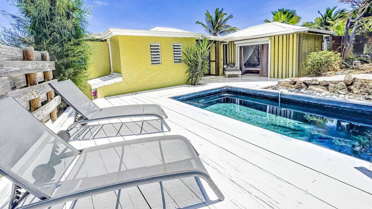 Oyster Pond Villa | Villa Cazou, sea view, private pool, Wifi 100Mbps